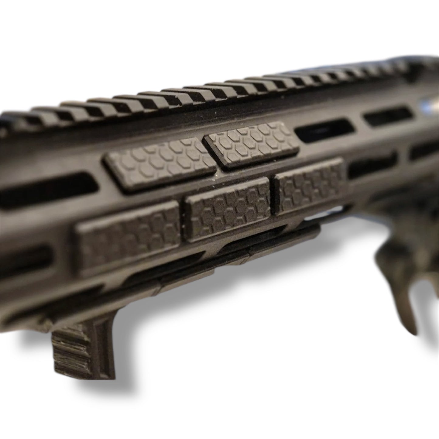12pc M-LOK Rail Cover Set Honeycomb Texture Snap-In Panels Black/FDE