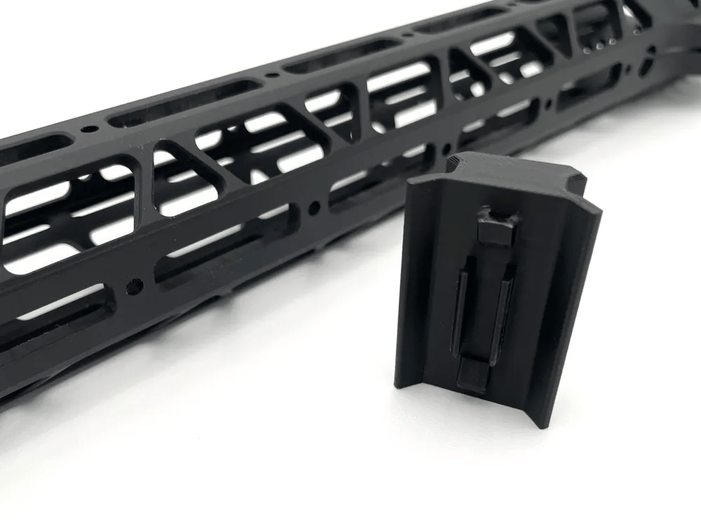 2pc M-LOK Snap-In Picatinny Rail Adapter 3 Slot Polymer Section