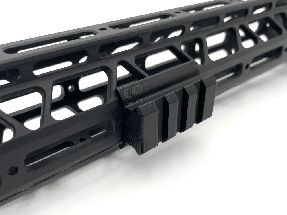 2pc M-LOK Snap-In Picatinny Rail Adapter 3 Slot Polymer Section